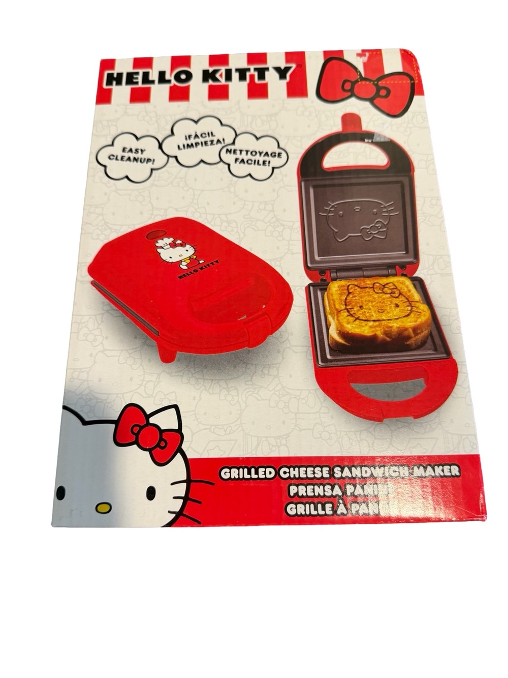 Hello Kitty Red Sandwich Press with Character Detail